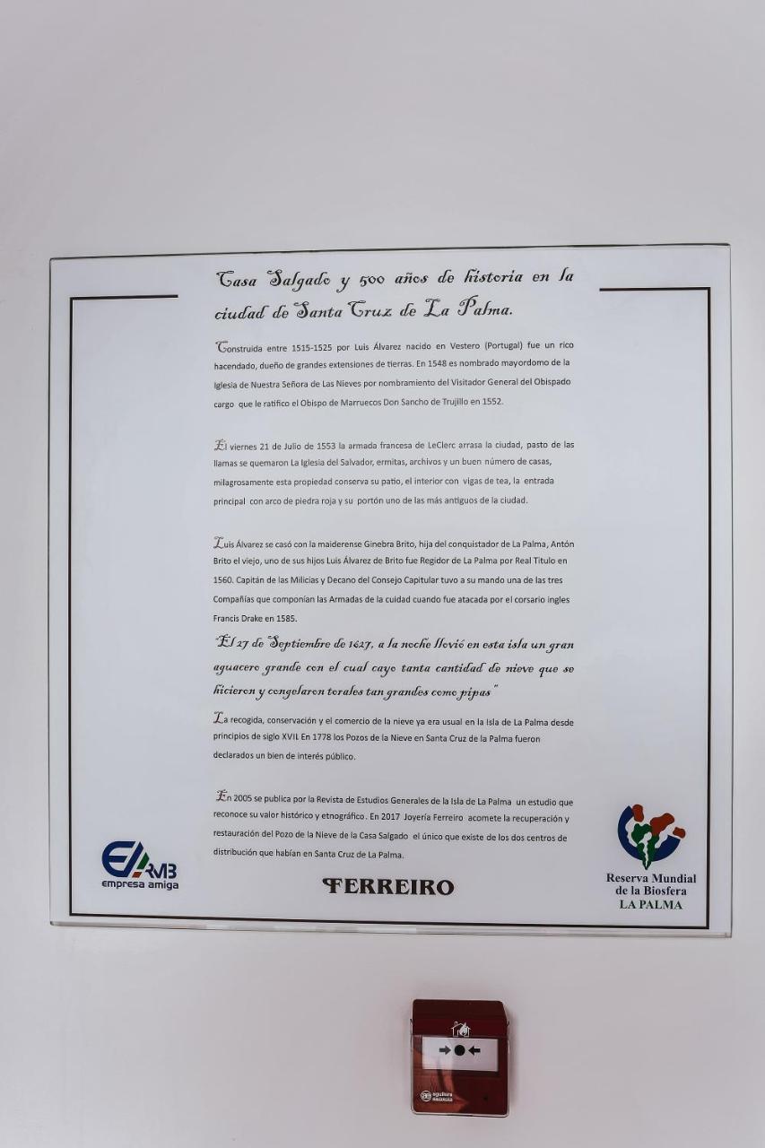 Casa Emblematica Salgado Leilighet Santa Cruz de la Palma  Eksteriør bilde